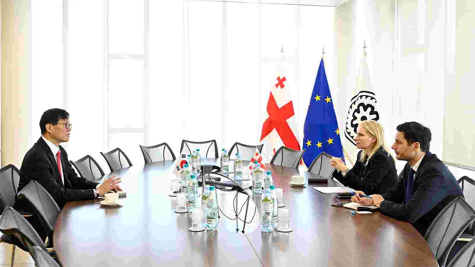 ნათია თურნავა კორეის ბანკის პრეზიდენტს ჩენგ იონგ რის შეხვდა  