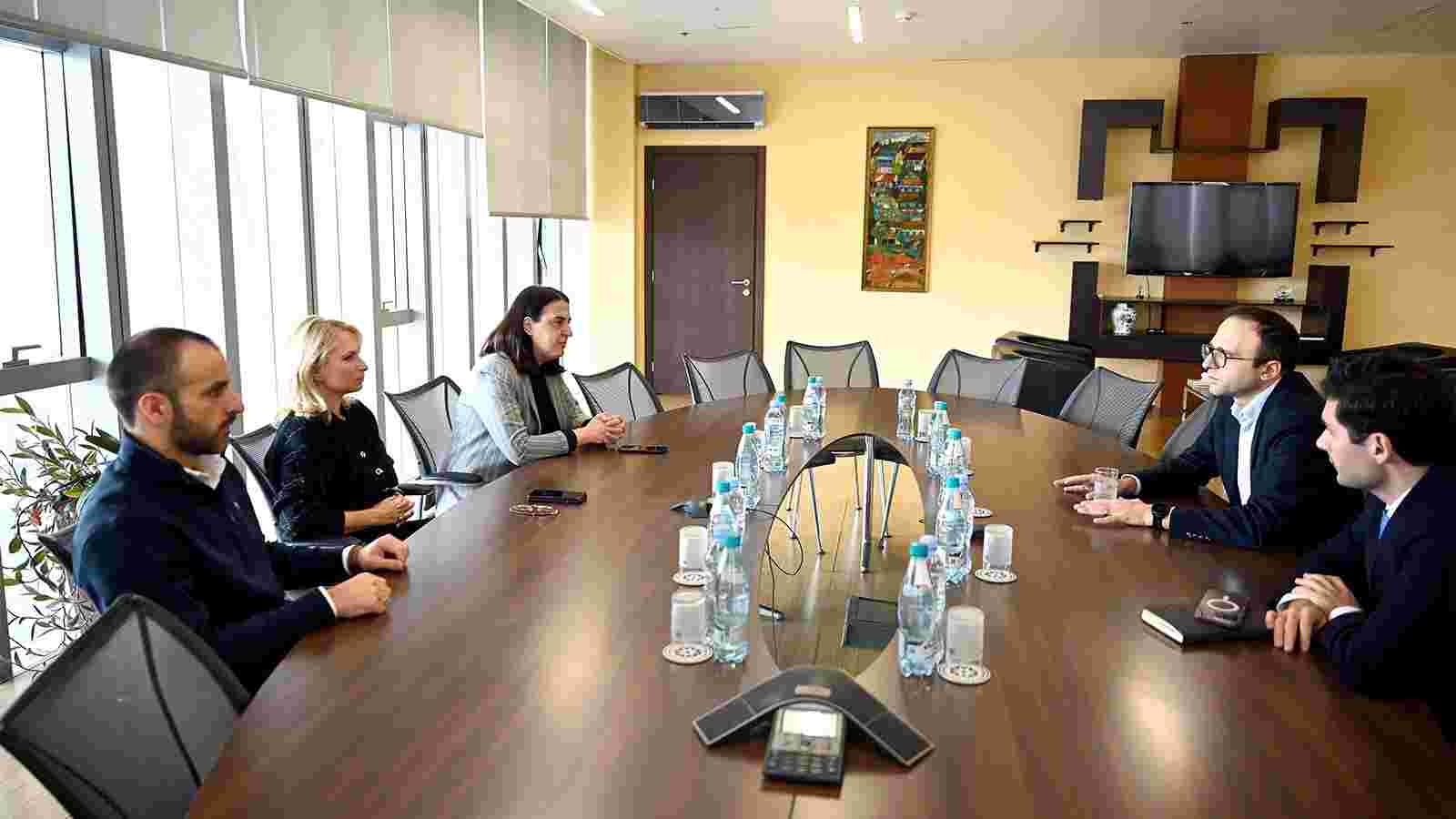 Natia Turnava Meets with Armen Nurbekyan, Deputy Governor of the Central Bank of Armenia