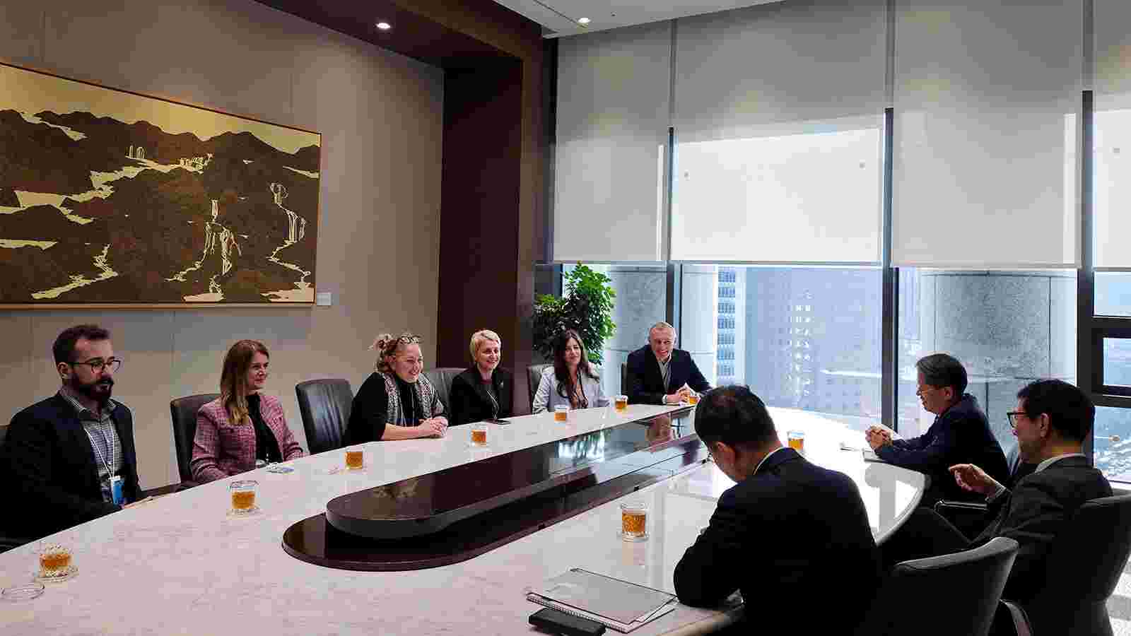 Ekaterine Galdava Meets with Representatives of the Bank of Korea