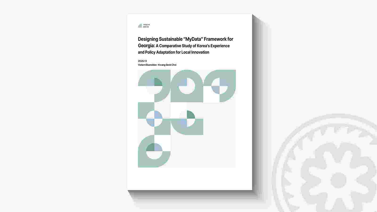 ვარლამ ებანოიძის თანაავტორობით კორეის ფინანსთა ინსტიტუტმა ინსტიტუციური კვლევების სერიის ფარგლებში მომზადებული ნაშრომი გამოსცა